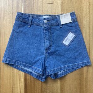 Universal Thread Junior High-Rise Sailor Blue Denim Shorts Slim Leg Size 0/XS